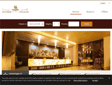 Tablet Screenshot of hotelsoussepalace.com